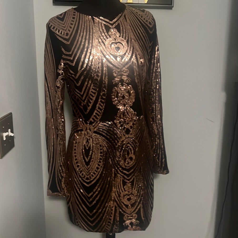 Miss ord Sequin Bodycon short special occasion dress.